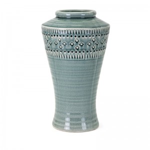 Bungalow Rose Caulkins Large Ceramic Table Vase BGRS4381